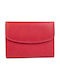 Fetiche Leather Small Leather Women's Wallet Red