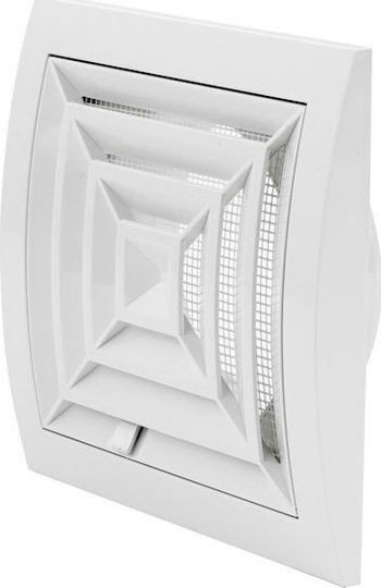 Europlast 101- Perdea de ventilație 19x19cm Pătrată cu plasă