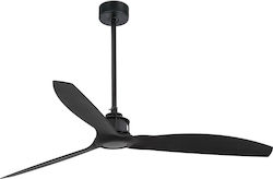 Faro Barcelona 32W 128cm Matt Black Just Fan Smart