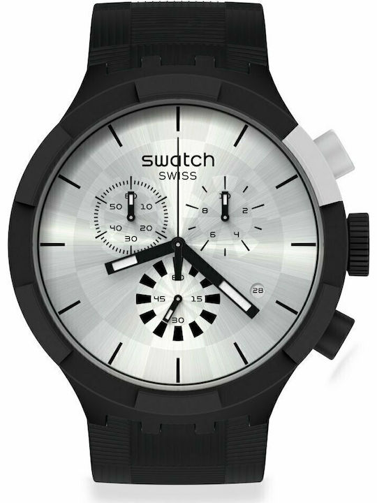 Swatch Unisex Men's Watch 47mm Chronograph Batt...