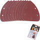 Tactix Πατόχαρτα Τριγωνικά Velcro 140x95mm Φύλλο Λείανσης Δέλτα K80 με Τρύπες 95x140mm Σετ 10τμχ