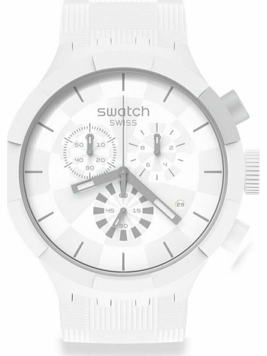 Swatch Unisex Men's Watch 47mm Chronograph Batt...