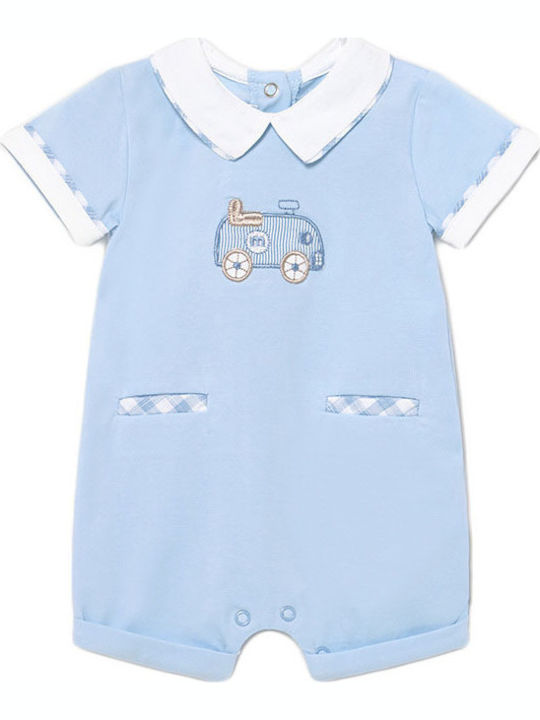 Mayoral Baby Bodysuit Set Short-Sleeved Light Blue