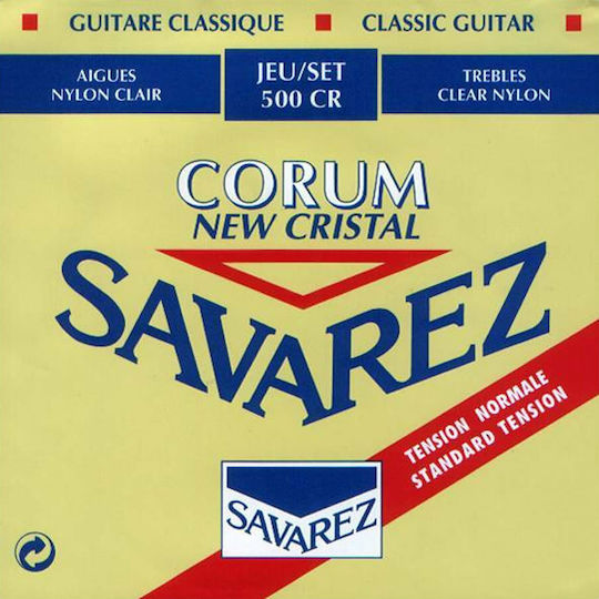 Savarez New Cristal Corum Set Nylon Classical Guitar Strings 29 - 43 Normal Tension