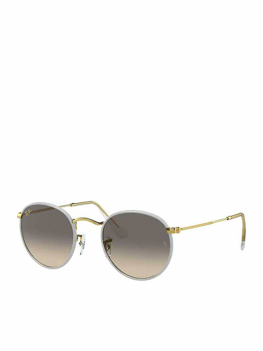 Ray Ban Round Metal Unisex Sunglasses with Gray...