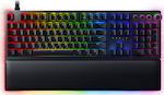 Razer Huntsman V2 Analog Optic Tastatură de Gaming cu Razer Analog Optical întrerupătoare și iluminare RGB Negru