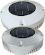 Nuova Rade Solar Powered Boat Ventilator with 200mm Diameter SIlver