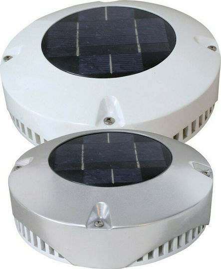 Nuova Rade Solar Powered Boat Ventilator with 200mm Diameter SIlver