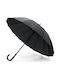 Esperanza London Αυτόματη Ομπρέλα Βροχής με Μπαστούνι Μαύρη