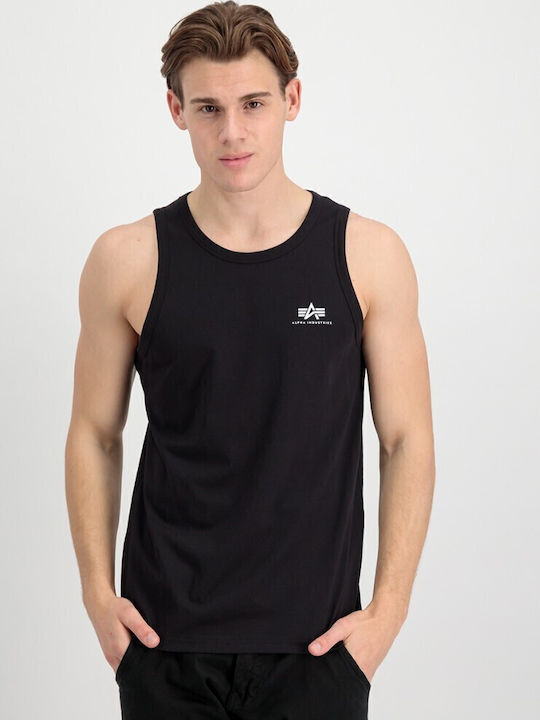 Alpha Industries Small Logo Μπλούζα Μαύρη