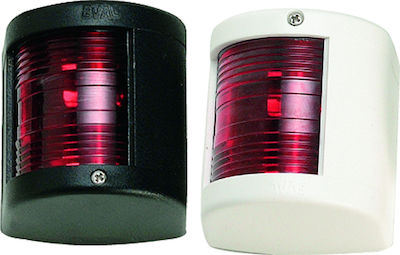 Eval Boat Light Without Mast Red Side Light with White Casing 01313-W