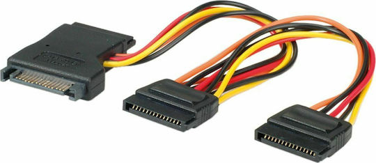 Roline 15-Pin Sata - 15-Pin Sata Kabel 0.15m Mehrfarbig (11.03.1041)