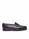 Sebago Classic Leder Damen Mokassins in Burgundisch Farbe