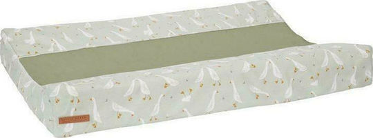 Little Dutch Changing Pad Cover Little Goose made of Fabric Green 44x72cm