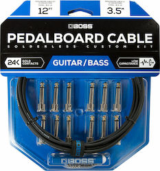 Boss Solderless Pedalboard Cable Kit 12ft Pedal Accessory in Gold Color