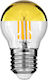 GloboStar Edison Retro LED крушка 4W 77mm за фасунга E27 и форма G45 Топло бяло 420лм Димируем