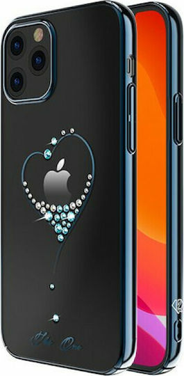 Kingxbar Wish with Swarovski Crystals Задна корица Пластмаса Син (iPhone 12 Pro Max)