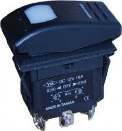 Eval Boat Switch On-Off Διακόπτης Σκάφους 16Α-12V (0 Σταθερή -1 Σταθερή)