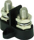 Eval Terminale conector baterie barcă Terminal Dublu Tip Greu M10x2 Negru
