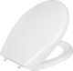 Elvit Plastic Soft Close Toilet Seat White 41-45cm