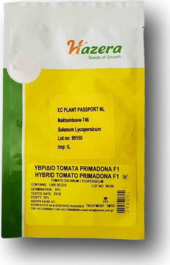 Hazera Σπόροι Τομάτας Primadona Hazera Σπόροι Τομάτας Primadona