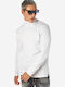 Brokers Jeans Men's Long Sleeve Blouse Turtleneck White