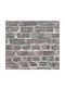 Wall Wallpaper Brick Vinyl Gray 1000x53cm Washable