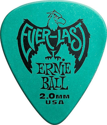 Ernie Ball Pana Chitarei Everlast Albastru-verde Grosime 2mm Ambalaj 1buc