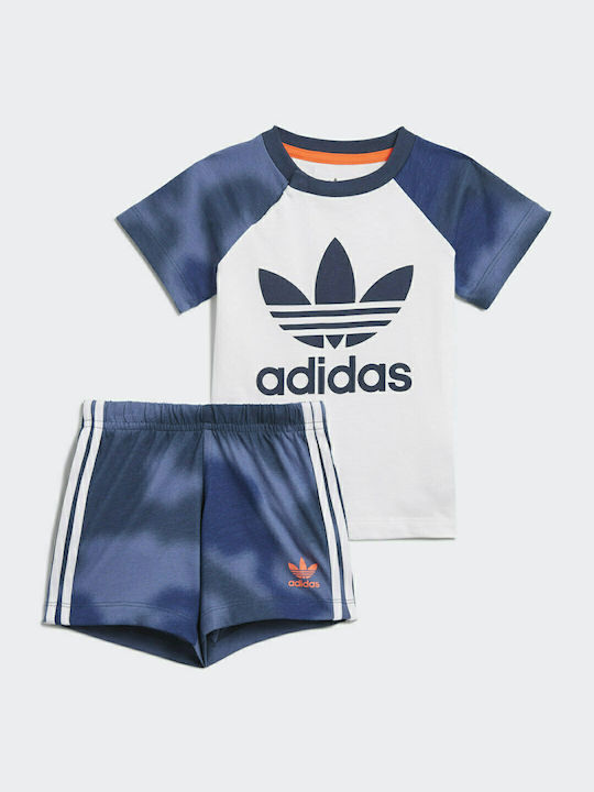 Adidas Παιδικό Σετ με Σορτς Καλοκαιρινό 2τμχ Μπλε