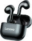 Lenovo LivePods LP40 Ohrstöpsel Bluetooth Freisprecheinrichtung Kopfhörer mit Schweißbeständigkeit und Ladehülle Schwarz