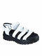 Jammers Leder Flache Damen Sandalen Flatforms Weiße