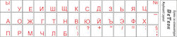 De Tech Αυτοκόλλητο Πληκτρολογίου με Κυριλλικούς Χαρακτήρες Διάφανο