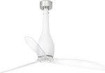 Faro Barcelona Eterfan Smart 32001WP Ventilator de Tavan 128cm cu WiFi și Telecomandă Matt White/Transparent