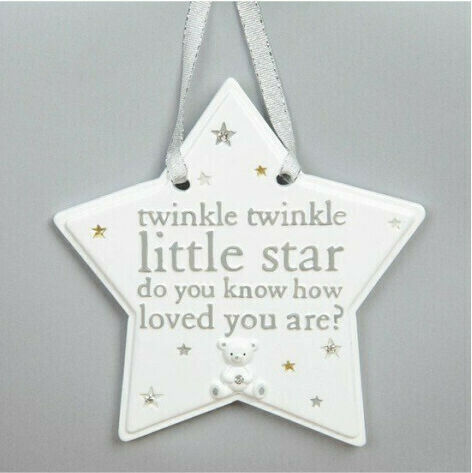 Kids Wall Decor Star White Little Star 13x1x18εκ.