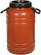 Miltoplast Barrel with Double Lid and Handles 40lt Plastic Container 40lt