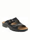 Fly Flot 62044 Leder Herrensandalen in Schwarz Farbe 62044 ff