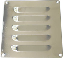 Eval Grila de ventilatie pentru barci din otel inoxidabil 120x120mm Argintiu culoare