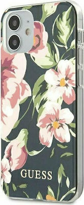 Guess Flower Collection Umschlag Rückseite Kunststoff Mehrfarbig (iPhone 12 mini) GUHCP12SIMLFL03