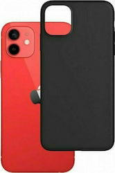 3MK Matt Back Cover Σιλικόνης 1.2mm Μαύρο (iPho...