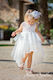 Stova Bambini G6 White Baptism Clothing Set with Hair Accessories & Dress made of Lace 2pcs