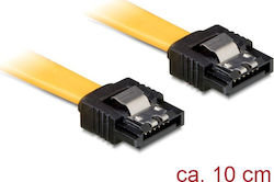 DeLock 7-Pin SATA III - 7-Pin SATA III Cable 0.1m Κίτρινο (82797)