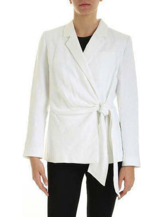 Michael Kors Lang Damen Blazer Weiß