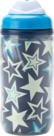 Smash Smash Glow in the Dark Kids Water Bottle Plastic Blue 420ml