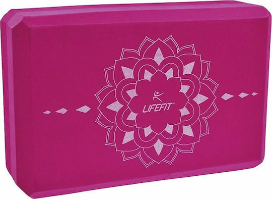 Lifefit Boga Yogablock EVA in Rosa Farbe
