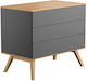 Παιδική Συρταριέρα Nature Baby Graphite/Oak με 3 Συρτάρια 100x58x86.5εκ.