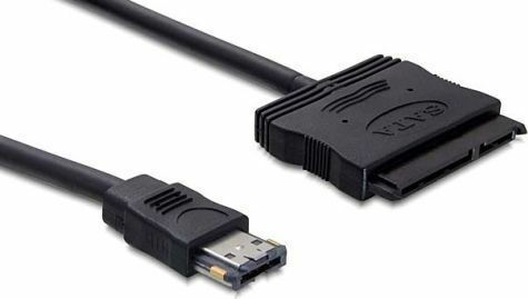 DeLock eSATA - 22-Pin SATA III Cable 50cm Μαύρο (84402)