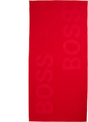 Hugo Boss Beach Towel Cotton Red 160x80cm.