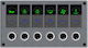 Eval Boat Switch with Panels Πίνακας Αδιάβροχος Τύπου Carbon Electron (6 Διακόπτες)