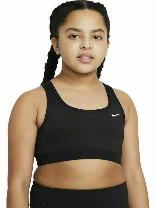 Nike Παιδικό Μπουστάκι Μαύρο Swoosh