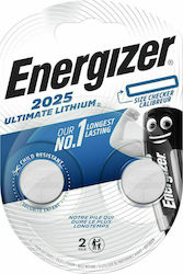 Energizer Ultimate Lithium Baterii CR2025 3V 2 Bucăți